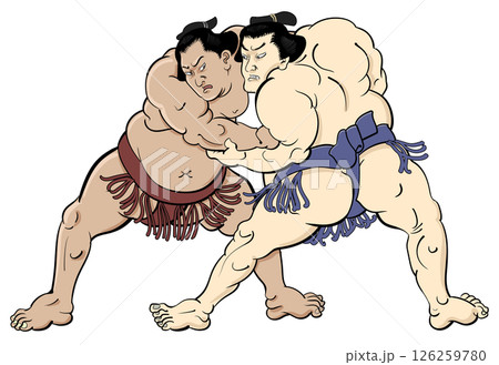 相撲-四つ相撲 126259780