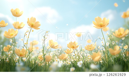 beautiful flowers in the garden 126261929