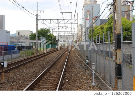 JR線路 踏切 福知山線 伊丹 【兵庫県】 JR線路 踏切 福知山線 伊丹 【兵庫県】 126262000