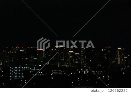 梅田 夜景 ビル群 遠景 梅田 夜景 ビル群 遠景 126262222