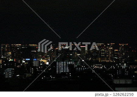 梅田 夜景 ビル群 遠景 梅田 夜景 ビル群 遠景 126262250