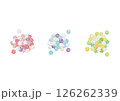 水彩風カラフルな金平糖 126262339