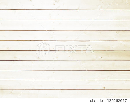 木目のある明るい白木色の横板が並ぶ背景画像 126262657