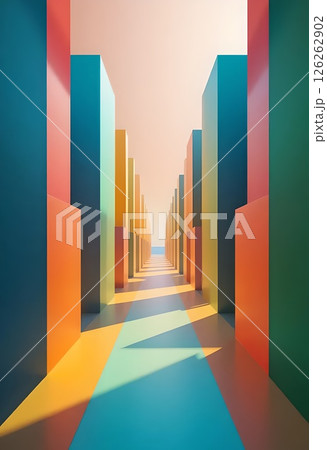 Colorful Abstract Pathway Colorful Abstract Pathway 126262902
