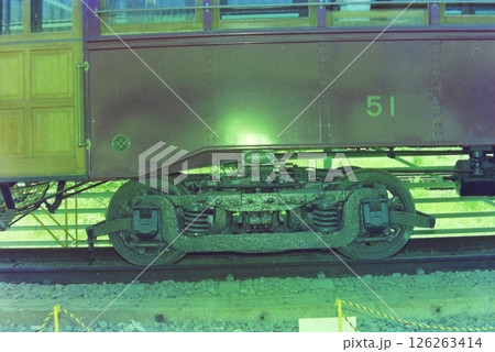 京浜急行の復元車輛「デ51」の台車、ブリル27-MCB-2形、1978年6月18日、久里浜工場 126263414