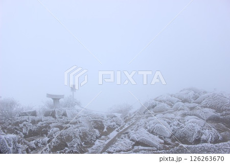 『冬の石鎚』雪山 石鎚山  『冬の石鎚』雪山 石鎚山  126263670