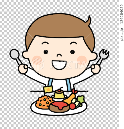 一個吃的男孩 126264029