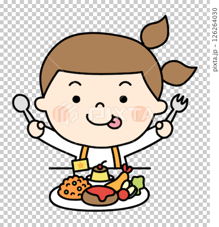 A girl who eats 126264030