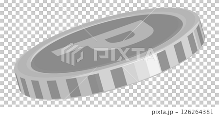 キラキラしているシルバーのポイントコイン イラスト イメージ 素材 キラキラしているシルバーのポイントコイン イラスト イメージ 素材 126264381