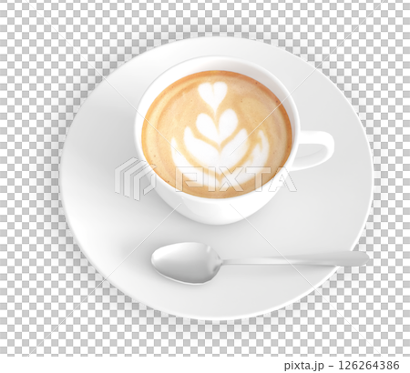 咖啡 - 咖啡拿鐵藝術 1（上角） 126264386