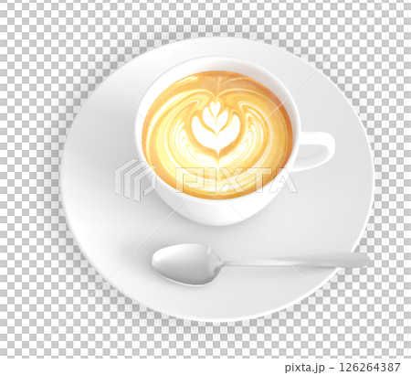 咖啡 - 咖啡拿鐵藝術 2（上角） 126264387