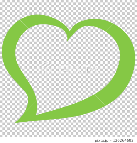 Green speech bubble style heart symbol Green speech bubble style heart symbol 126264692