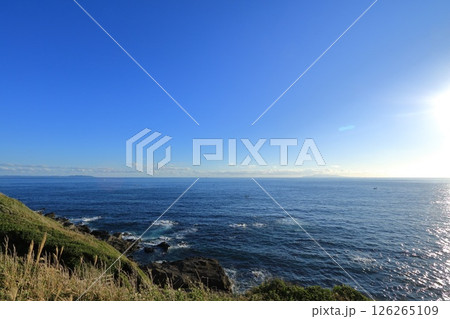 神奈川県・三浦市・城ヶ島公園から眺める相模湾の景色 126265109