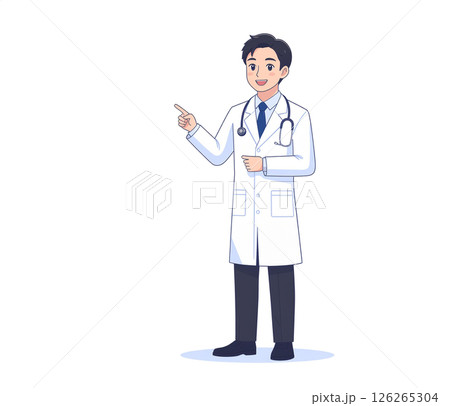 説明をする男性医師 126265304