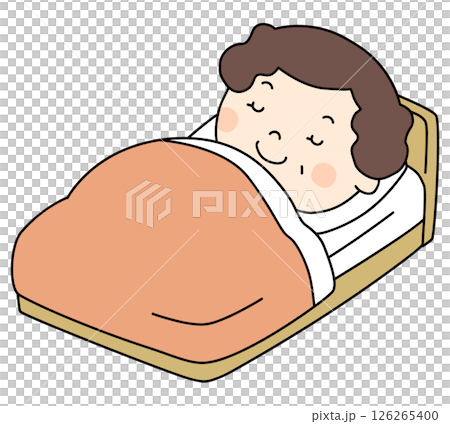 寝ているお母さん 寝ているお母さん 126265400