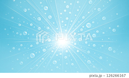 炭酸の泡が広がる涼感放射 126266167