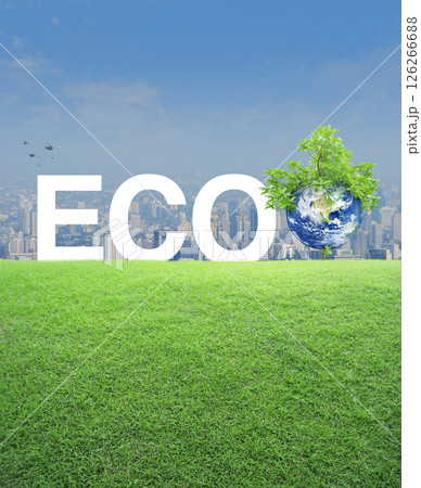 Ecology saving power and energy concept, Save the earth concept, Elements of this image furnished by NASA 126266688