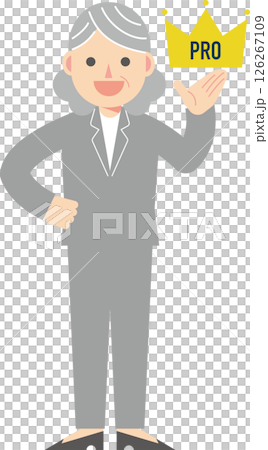 プロであることを示すスーツの女性 126267109