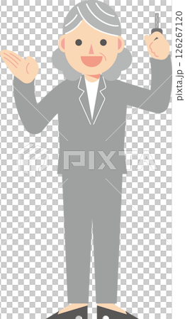 穿西裝的女人拿著鑰匙 126267120