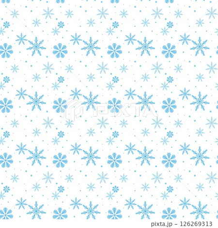 Seamless winter background with snowflakes 126269313