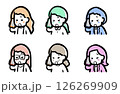 困った表情で通話中の、女性のバリエーション 困った表情で通話中の、女性のバリエーション 126269909