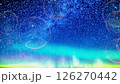 星空背景のシャボン玉の3Dイラスト 126270442