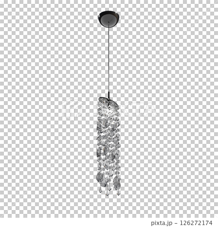 chandelier on the ceiling isolated on transparent background, hanging lamp, pendant light, 3D illustration, cg render chandelier on the ceiling isolated on transparent background, hanging lamp, pendant light, 3D illustration, cg render 126272174