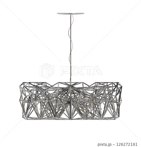 chandelier on the ceiling isolated on transparent background, hanging lamp, pendant light, 3D illustration, cg render chandelier on the ceiling isolated on transparent background, hanging lamp, pendant light, 3D illustration, cg render 126272181