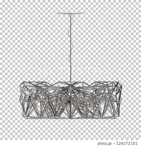 chandelier on the ceiling isolated on transparent background, hanging lamp, pendant light, 3D illustration, cg render chandelier on the ceiling isolated on transparent background, hanging lamp, pendant light, 3D illustration, cg render 126272181