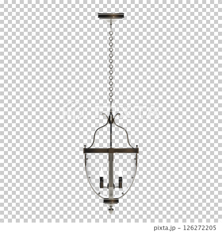 chandelier on the ceiling isolated on transparent background, hanging lamp, pendant light, 3D illustration, cg render chandelier on the ceiling isolated on transparent background, hanging lamp, pendant light, 3D illustration, cg render 126272205