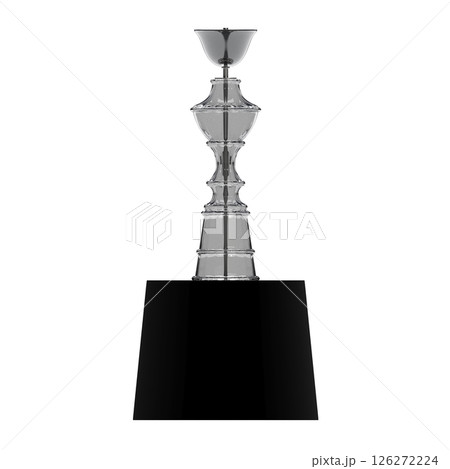 chandelier on the ceiling isolated on transparent background, hanging lamp, pendant light, 3D illustration, cg render 126272224