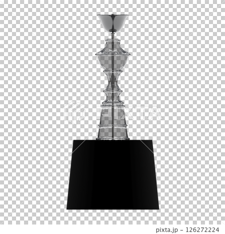 chandelier on the ceiling isolated on transparent background, hanging lamp, pendant light, 3D illustration, cg render 126272224