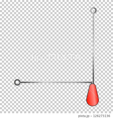 Single sinker fishing tackle illustration material Single sinker fishing tackle illustration material 126273136