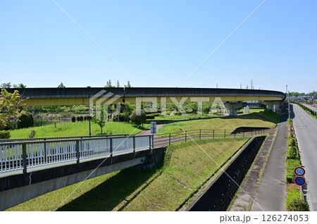 ピーチライナー（桃花台新交通桃花台線）の廃線のレール 126274053