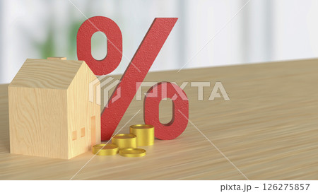 The Wood House and percent for property concept 3d Rendering. The Wood House and percent for property concept 3d Rendering. 126275857