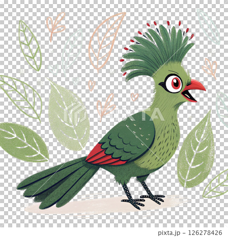 Cute bird, children's book style White Background Cute bird, children's book style White Background 126278426