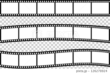 電影、照片、負片框和裝飾框圖示帶 126278924