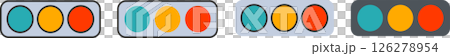 地図・MAPで使える信号機アイコンマーク素材新型 地図・MAPで使える信号機アイコンマーク素材新型 126278954