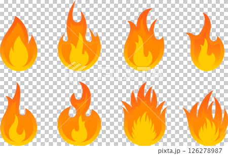 火/火焰圖示橙色 火/火焰圖示橙色 126278987