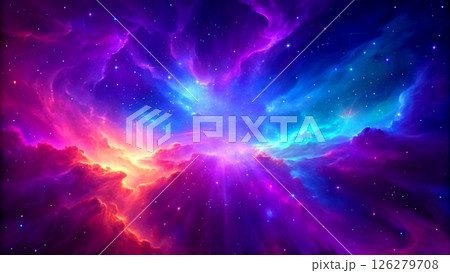 Purple Nebula Universes Ever Expanding Beauty 126279708