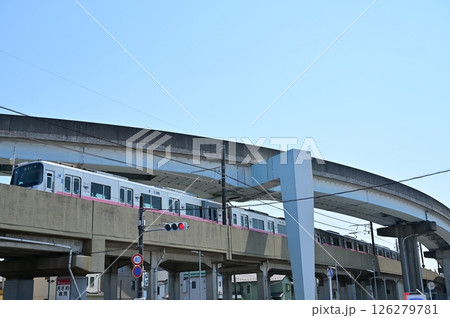 名鉄小牧原駅付近のピーチライナーの廃線 126279781