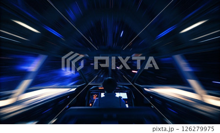 Traveling in space at hyperspace speeds 126279975