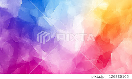 Colorful painting with a rainbow background 126280106