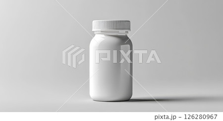 Jar is sitting on a white background Jar is sitting on a white background 126280967