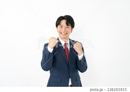 若いビジネスマン ガッツポーズ 若いビジネスマン ガッツポーズ 126281915