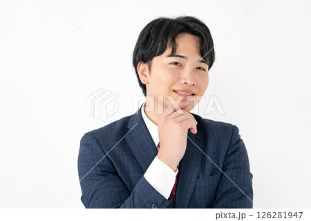 ビジネスマン 企む ビジネスマン 企む 126281947