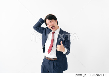 ビジネスマン ポジティブ ビジネスマン ポジティブ 126282112