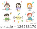 勉強をする子供たち 126283170