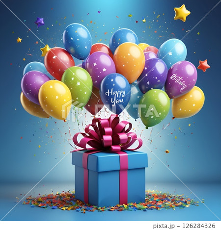 Celebrate your birthday and give a gift to the one you love 126284326