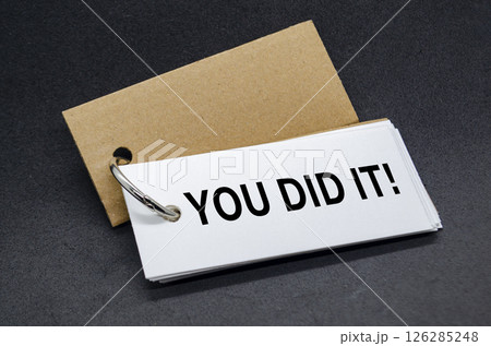 You Did It. A Simple Gesture, A Powerful Message of Recognition You Did It. A Simple Gesture, A Powerful Message of Recognition 126285248